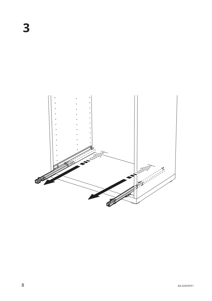 Assembly instructions for IKEA Besta drawer runner push open | Page 8 - IKEA BESTÅ / EKET TV storage combination 895.729.15