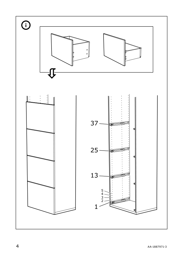 Assembly instructions for IKEA Besta drawer runner soft closing | Page 4 - IKEA BESTÅ TV unit with drawers 493.845.58