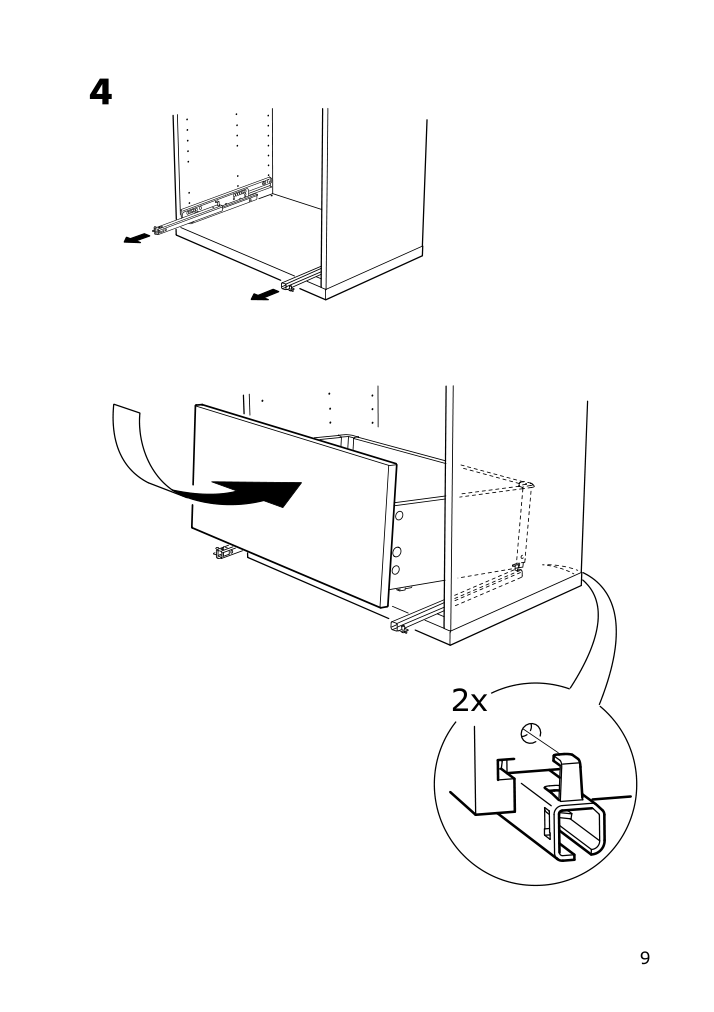 Assembly instructions for IKEA Besta drawer runner soft closing | Page 9 - IKEA BESTÅ TV unit with drawers 493.845.58