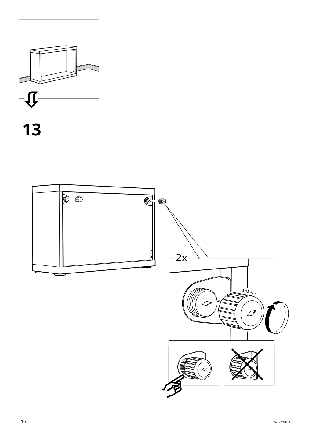 Assembly instructions for IKEA Besta frame black brown | Page 16 - IKEA BESTÅ TV storage combination/glass doors 795.687.92