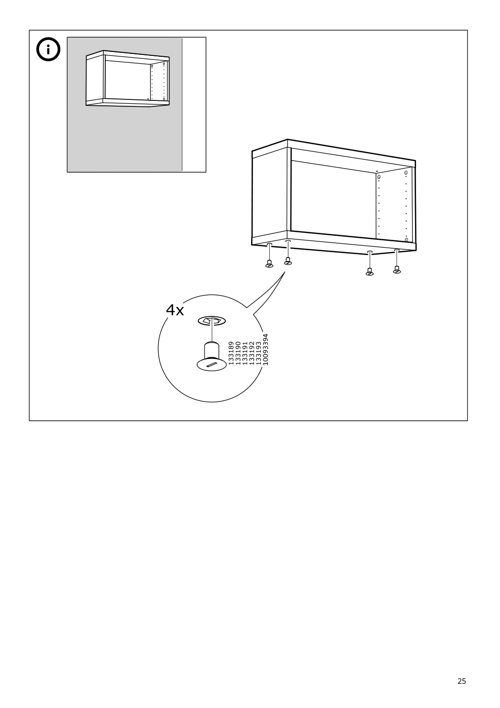 Assembly instructions for IKEA Besta frame black brown | Page 25 - IKEA BESTÅ TV storage combination/glass doors 594.113.11