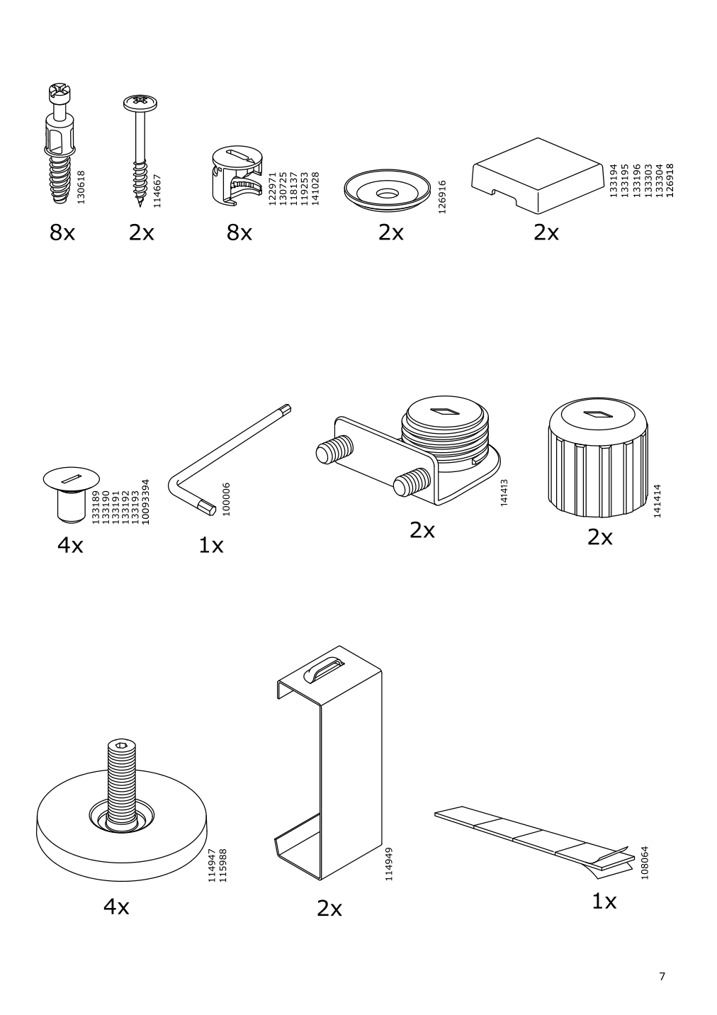 Assembly instructions for IKEA Besta frame black brown | Page 7 - IKEA BESTÅ TV storage combination/glass doors 994.113.14