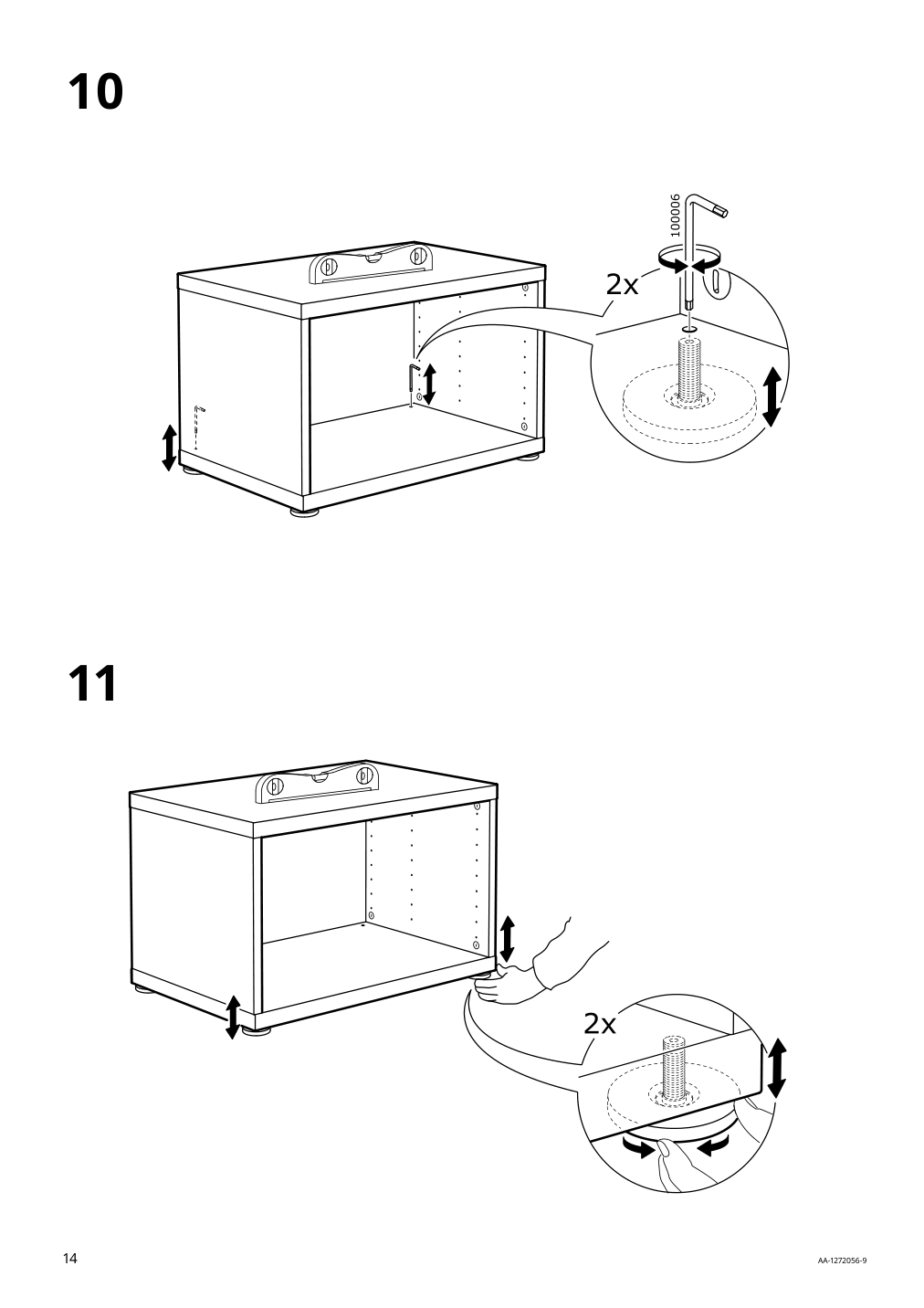 Assembly instructions for IKEA Besta frame black brown | Page 14 - IKEA BESTÅ TV storage combination/glass doors 895.693.57