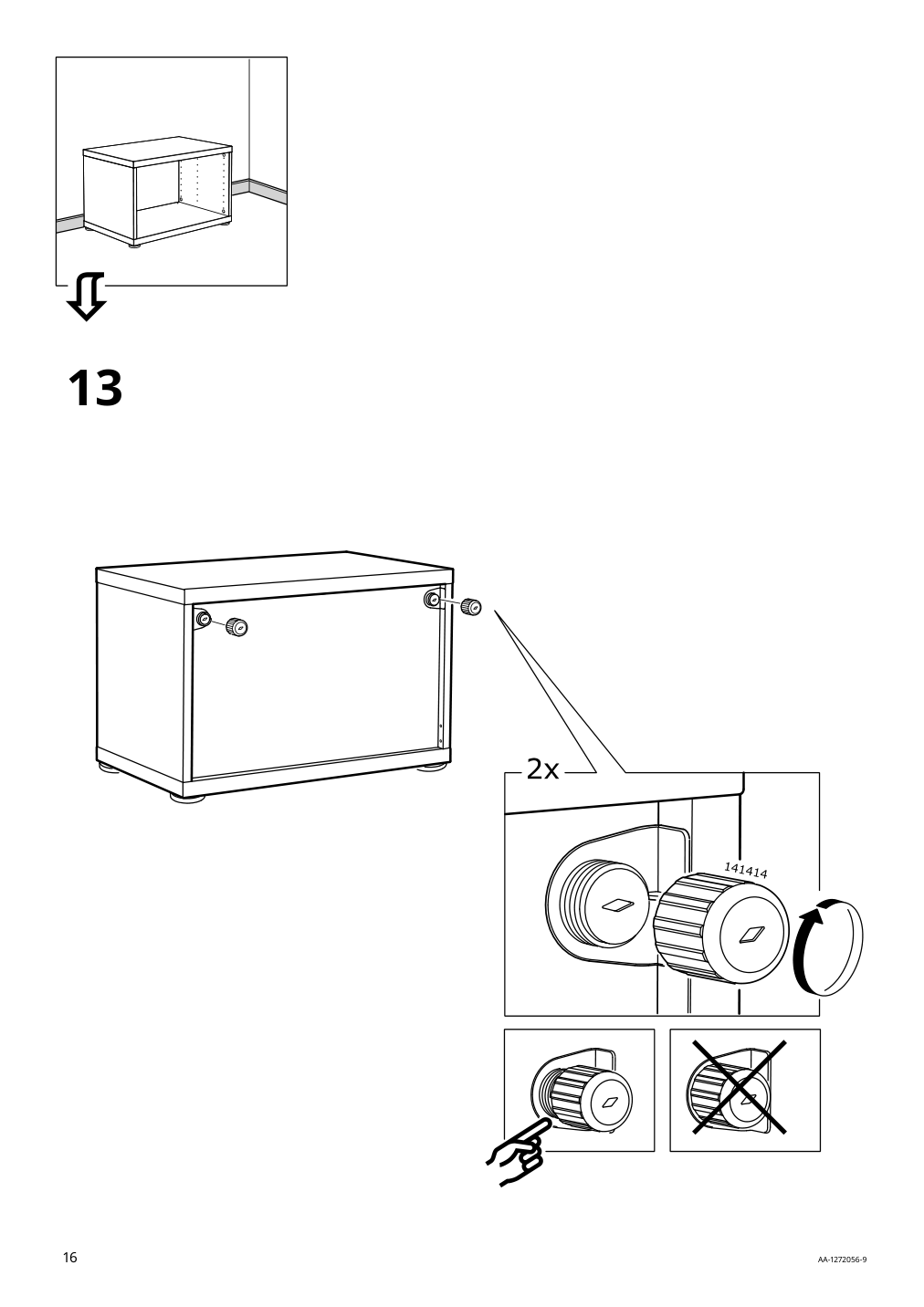 Assembly instructions for IKEA Besta frame black brown | Page 16 - IKEA BESTÅ TV storage combination/glass doors 895.693.57