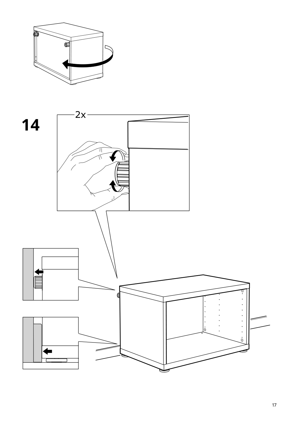 Assembly instructions for IKEA Besta frame black brown | Page 17 - IKEA BESTÅ TV storage combination/glass doors 994.110.31