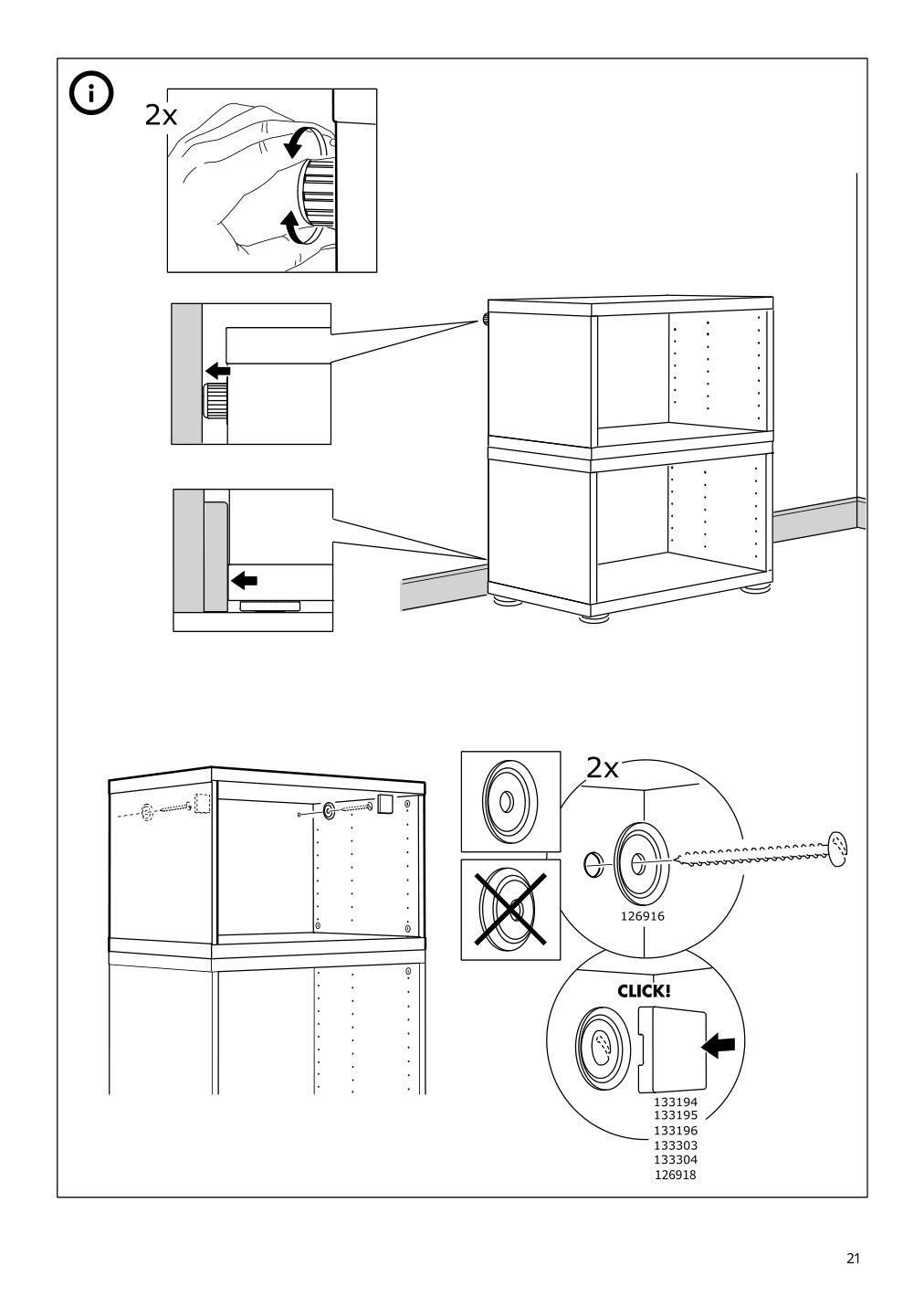 Assembly instructions for IKEA Besta frame black brown | Page 21 - IKEA BESTÅ TV storage combination/glass doors 895.693.57