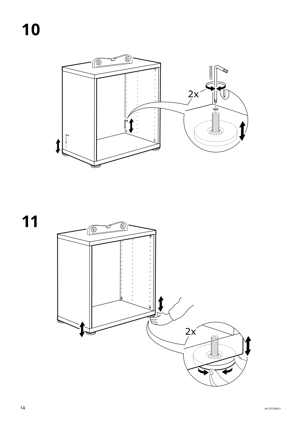 Assembly instructions for IKEA Besta frame black brown | Page 14 - IKEA BESTÅ TV storage combination/glass doors 194.069.29