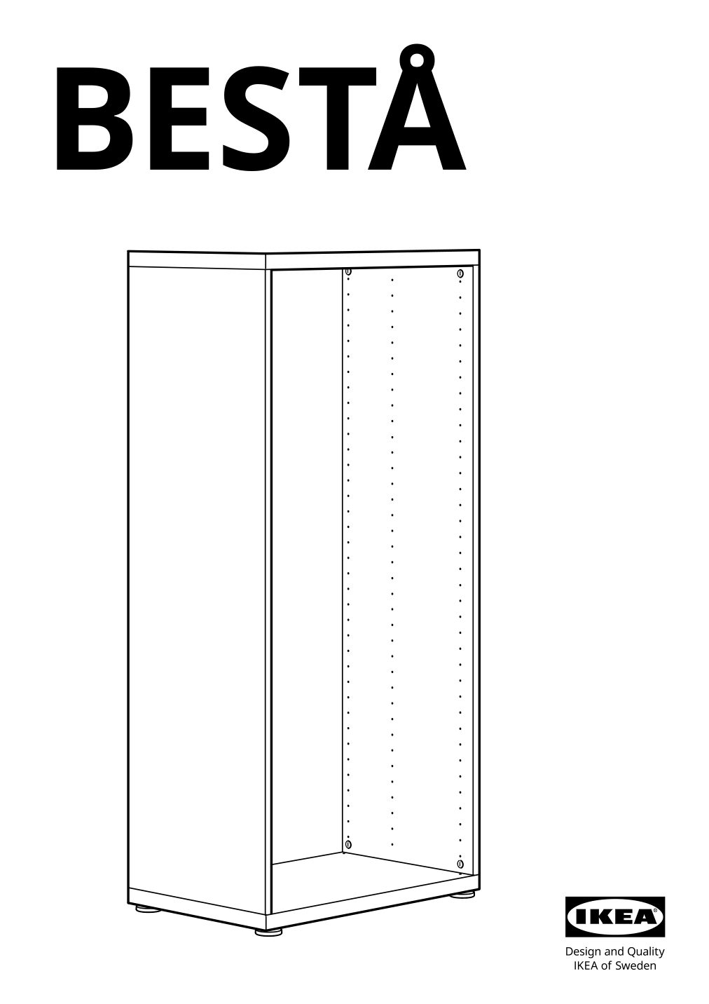 Assembly instructions for IKEA Besta frame black brown | Page 1 - IKEA BESTÅ TV storage combination/glass doors 395.671.05