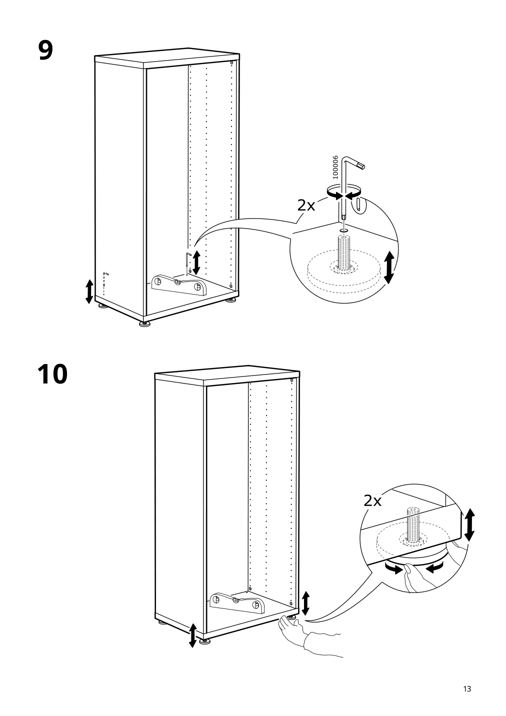 Assembly instructions for IKEA Besta frame black brown | Page 13 - IKEA BESTÅ TV storage combination/glass doors 194.063.02