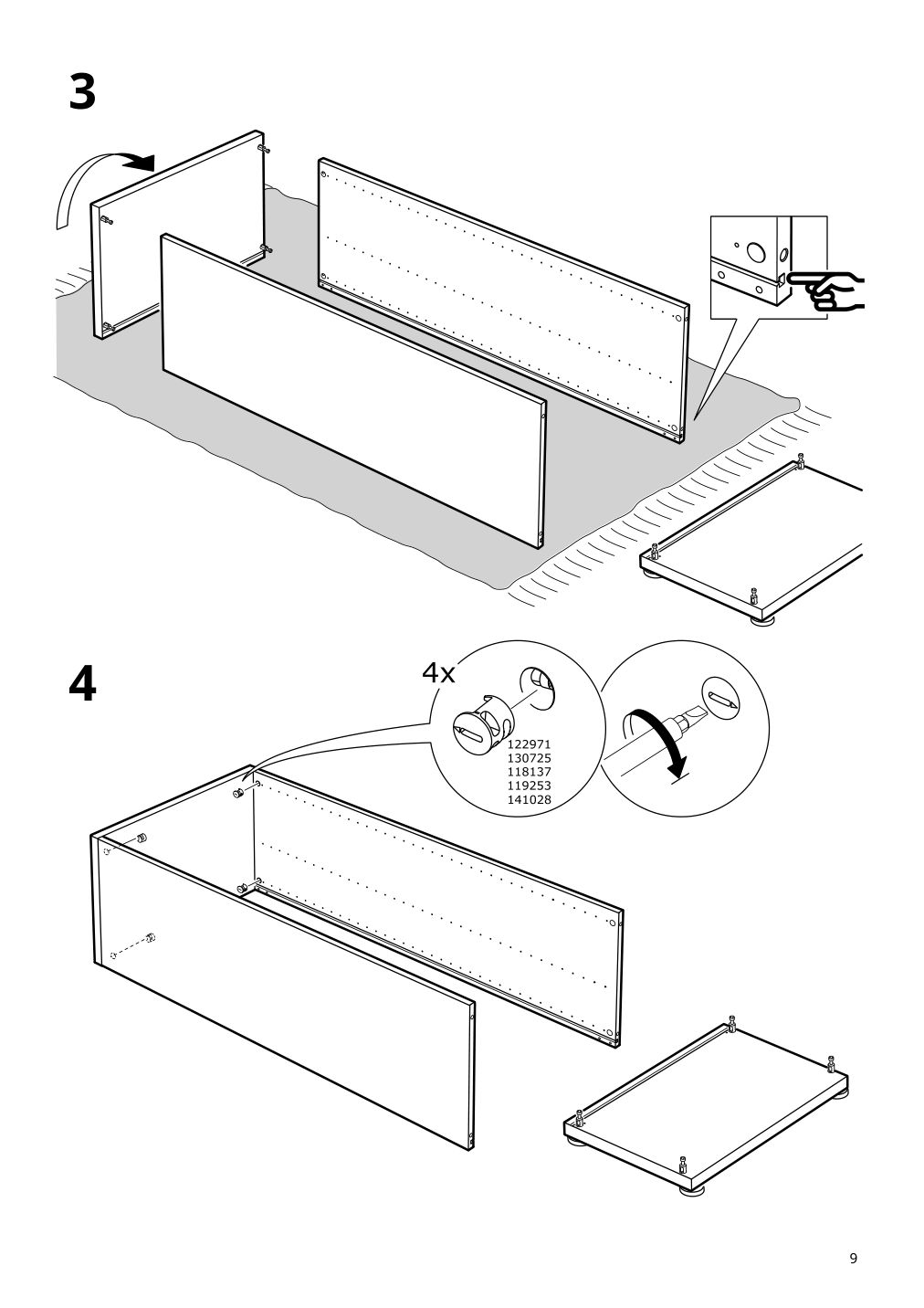 Assembly instructions for IKEA Besta frame black brown | Page 9 - IKEA BESTÅ TV storage combination/glass doors 094.217.13