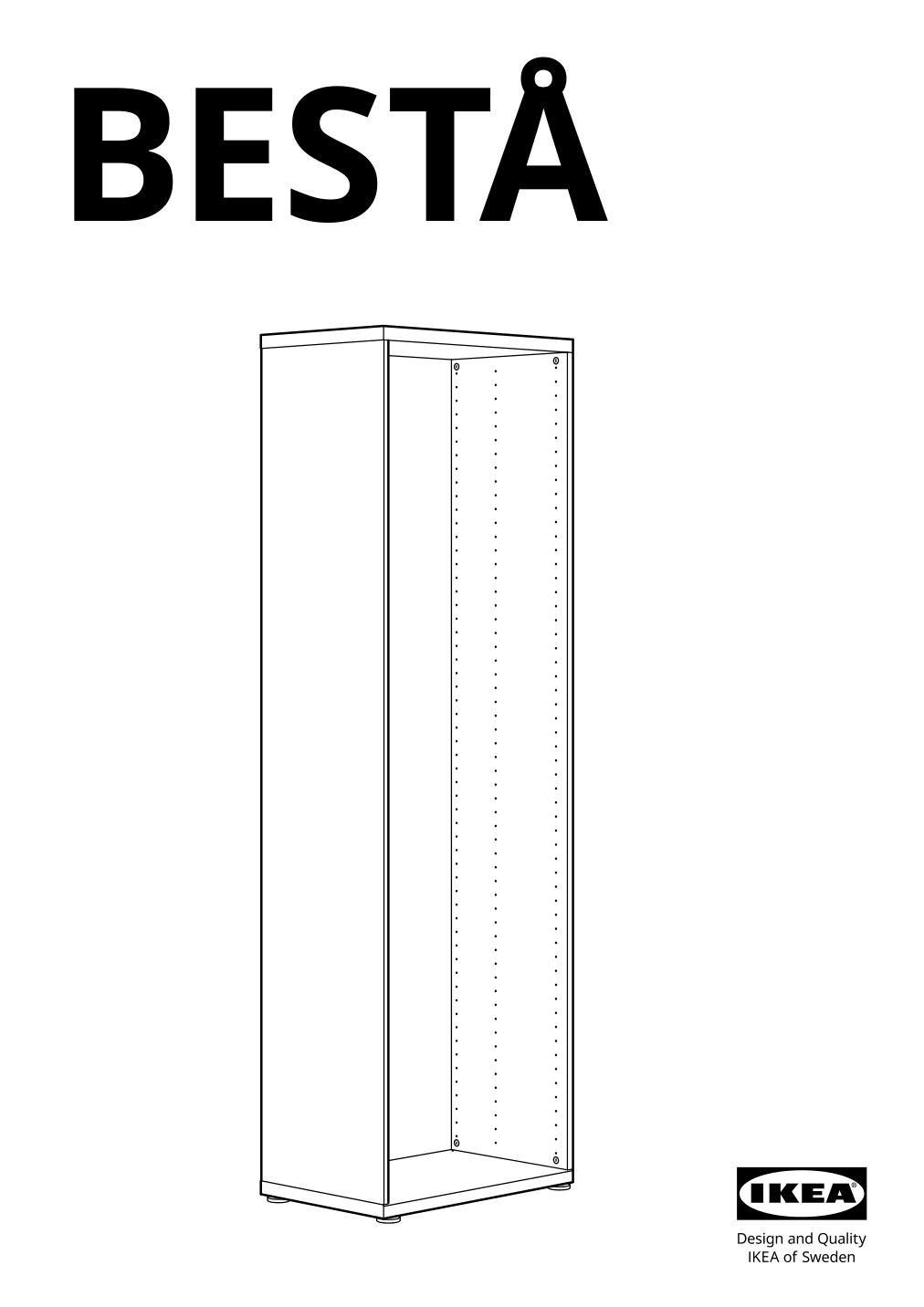 Assembly instructions for IKEA Besta frame black brown | Page 1 - IKEA BESTÅ TV storage combination/glass doors 595.684.15