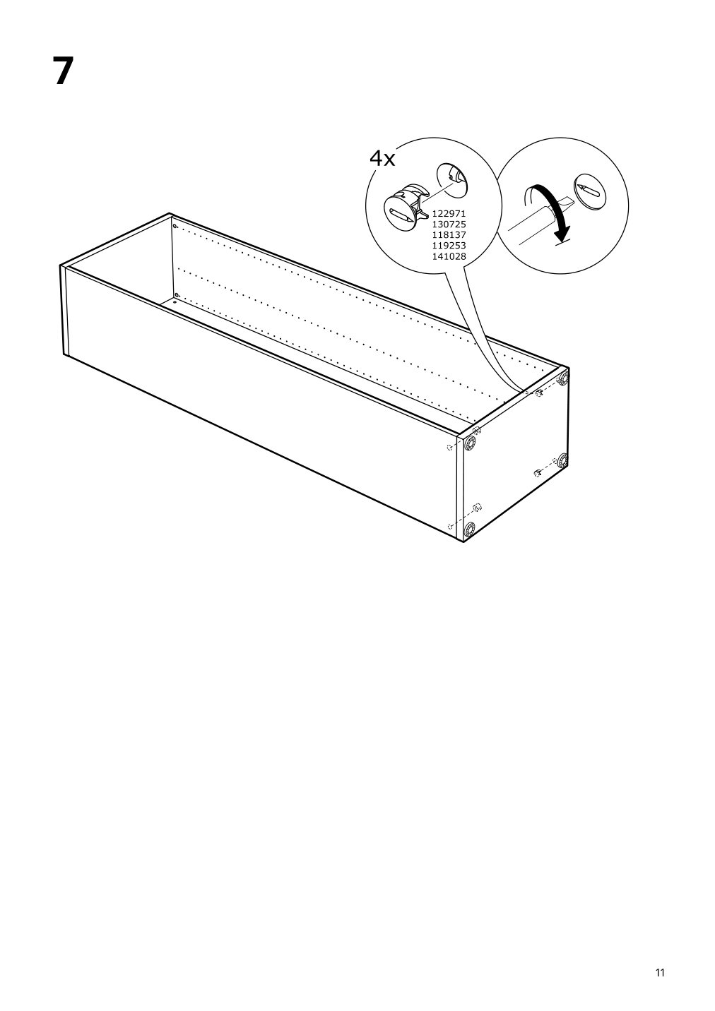 Assembly instructions for IKEA Besta frame black brown | Page 11 - IKEA BESTÅ storage combination w/glass doors 693.011.09