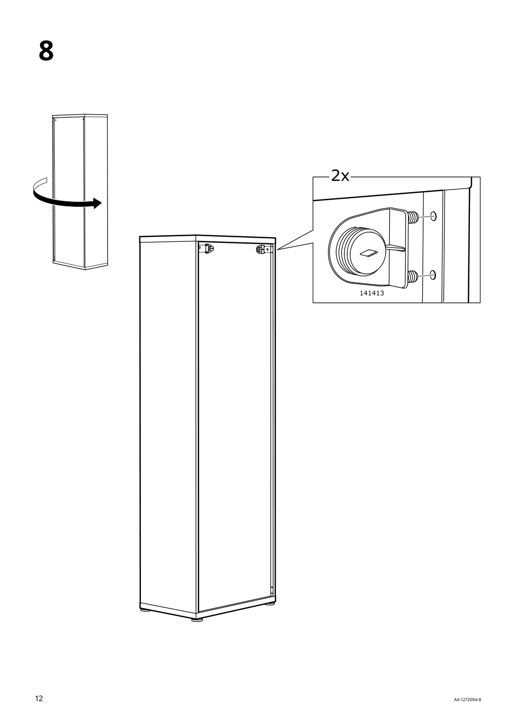 Assembly instructions for IKEA Besta frame black brown | Page 12 - IKEA BESTÅ TV storage combination/glass doors 695.671.04