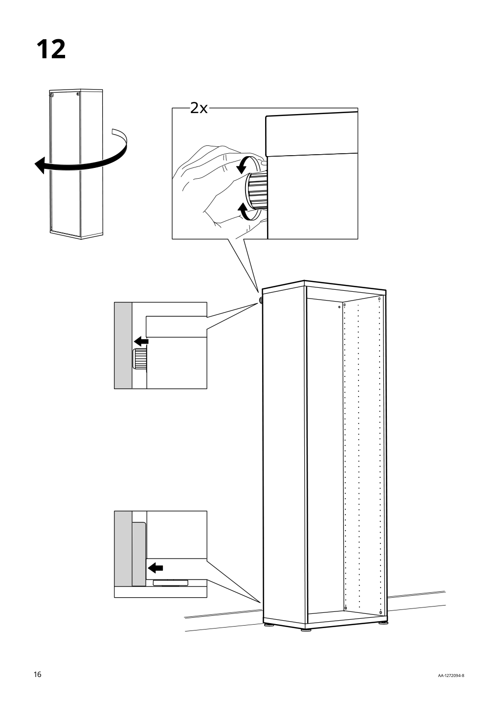 Assembly instructions for IKEA Besta frame black brown | Page 16 - IKEA BESTÅ TV storage combination/glass doors 695.671.04