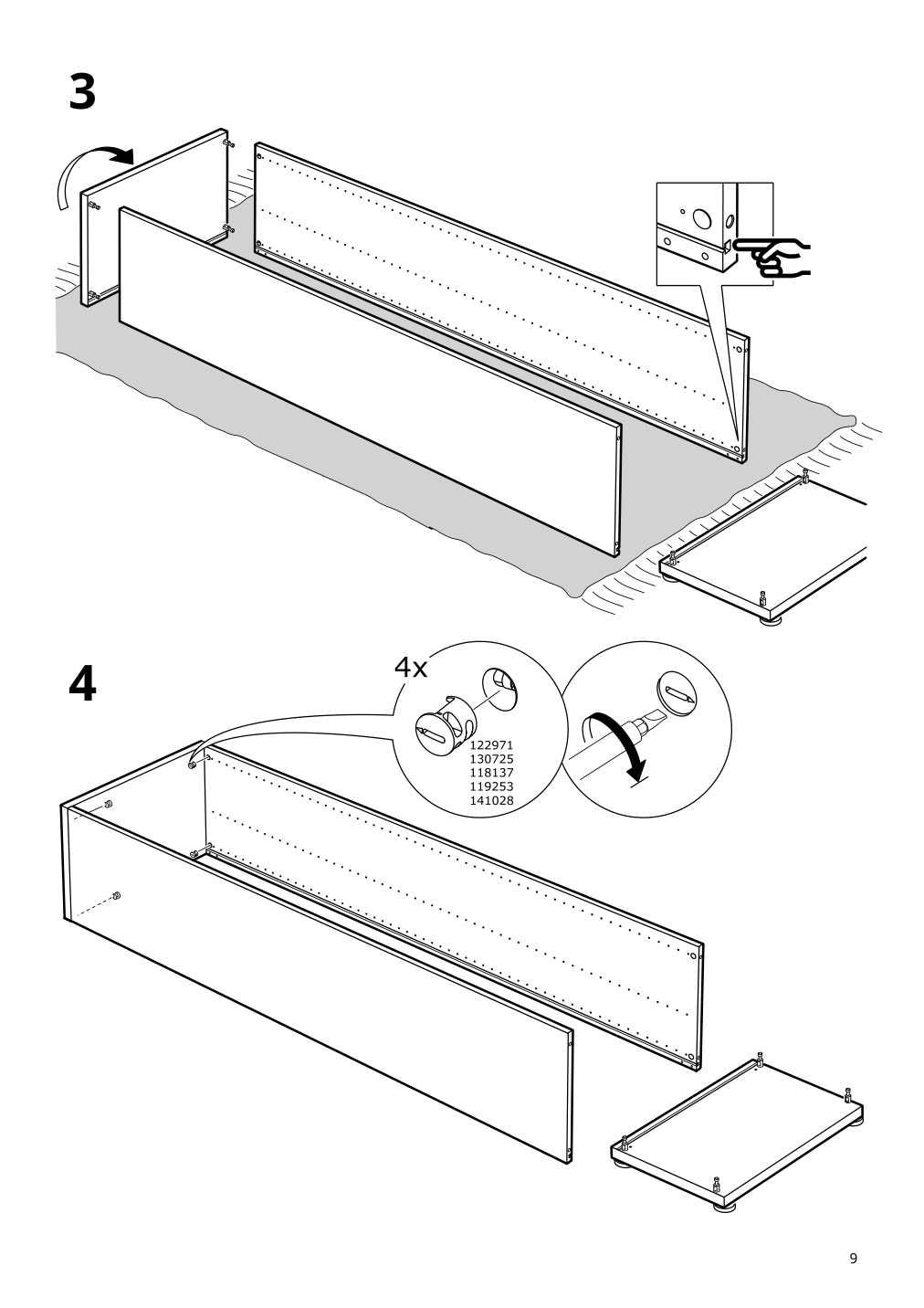 Assembly instructions for IKEA Besta frame black brown | Page 9 - IKEA BESTÅ TV storage combination/glass doors 195.684.17