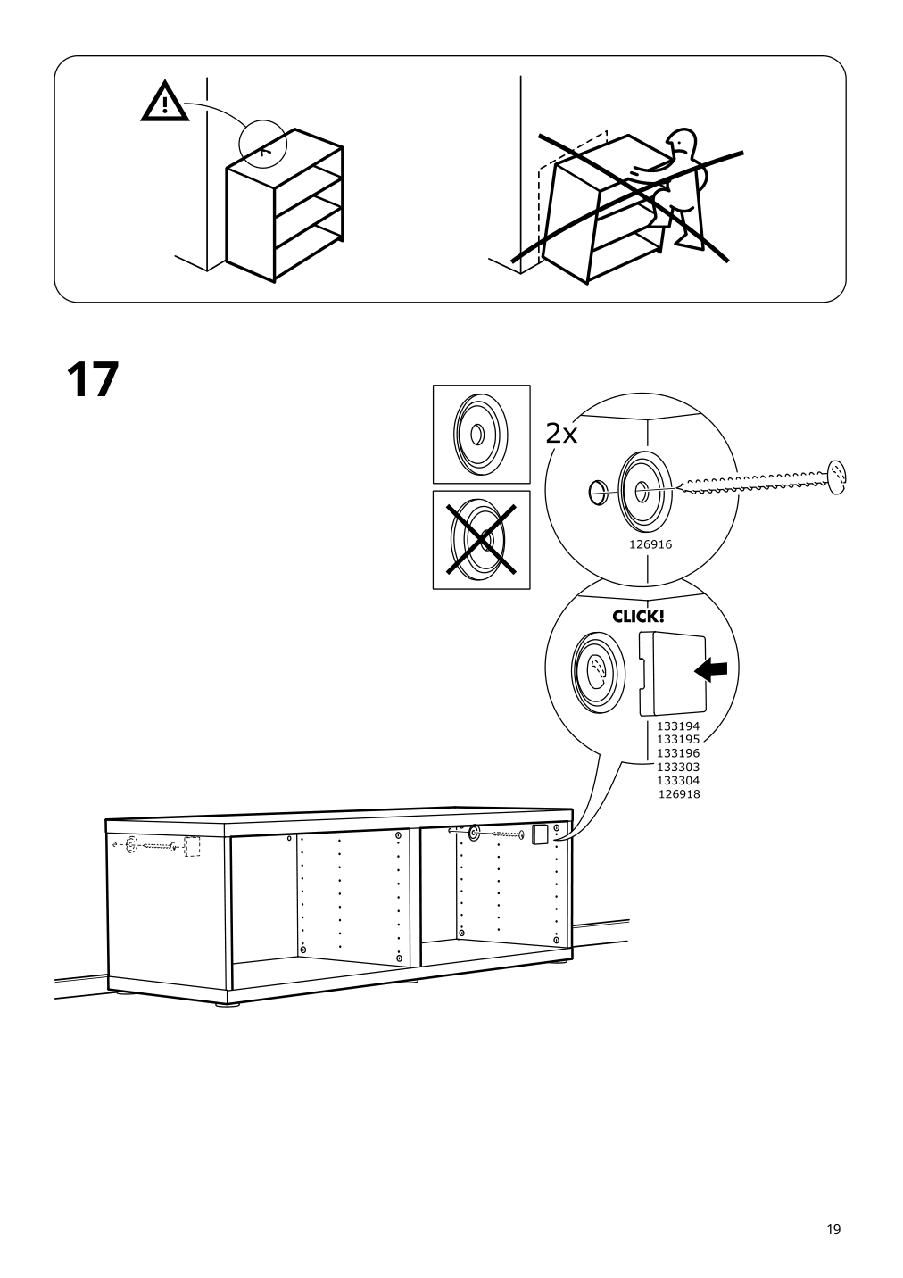 Assembly instructions for IKEA Besta frame black brown | Page 19 - IKEA BESTÅ storage combination with doors 194.214.54