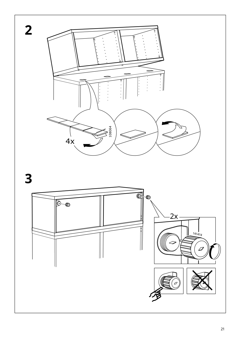 Assembly instructions for IKEA Besta frame black brown | Page 21 - IKEA BESTÅ storage combination with doors 692.080.26