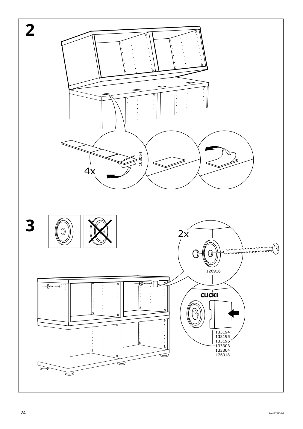 Assembly instructions for IKEA Besta frame black brown | Page 24 - IKEA BESTÅ TV storage combination/glass doors 494.072.15