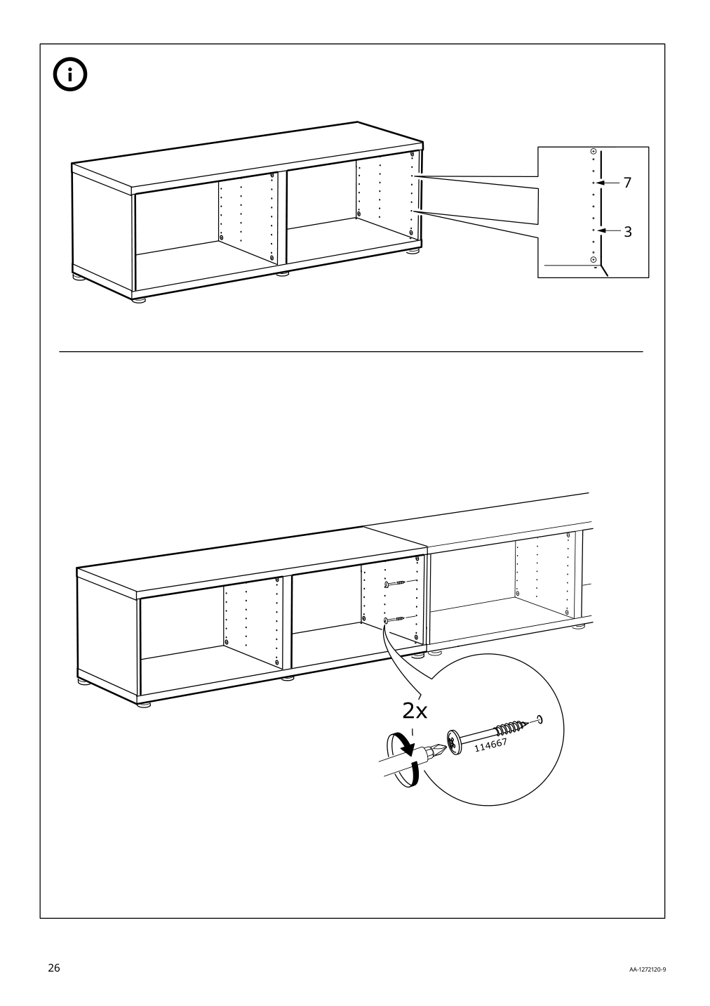 Assembly instructions for IKEA Besta frame black brown | Page 26 - IKEA BESTÅ storage combination with doors 194.214.54