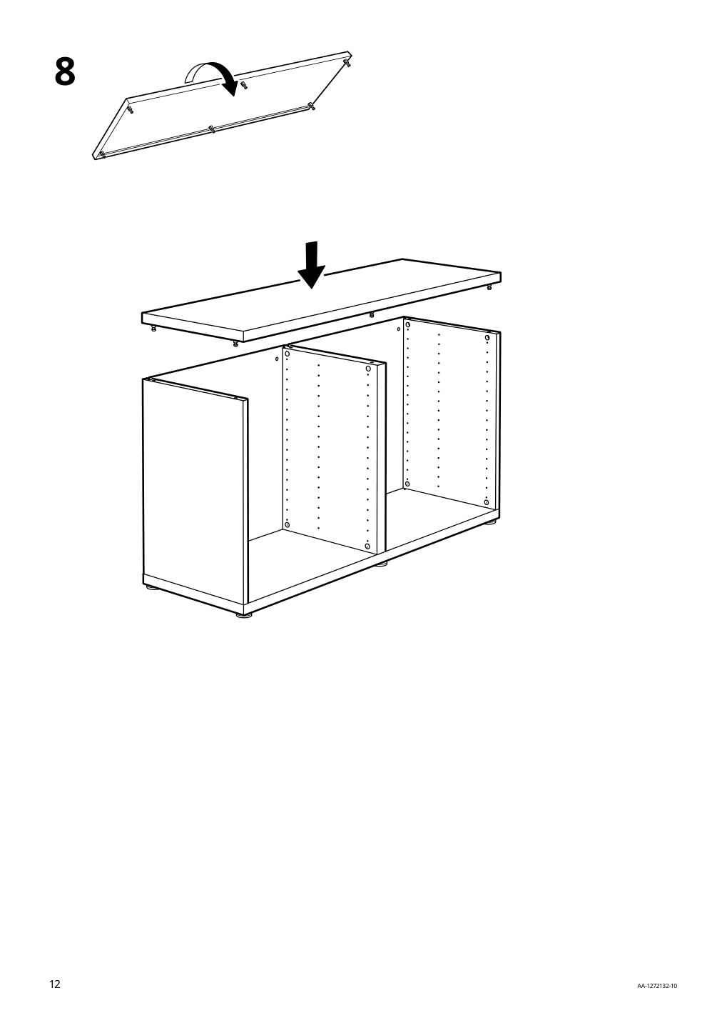 Assembly instructions for IKEA Besta frame black brown | Page 12 - IKEA BESTÅ storage combination w doors/drawers 194.360.40