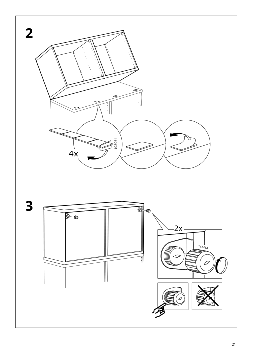 Assembly instructions for IKEA Besta frame black brown | Page 21 - IKEA BESTÅ storage combination w doors/drawers 694.808.08