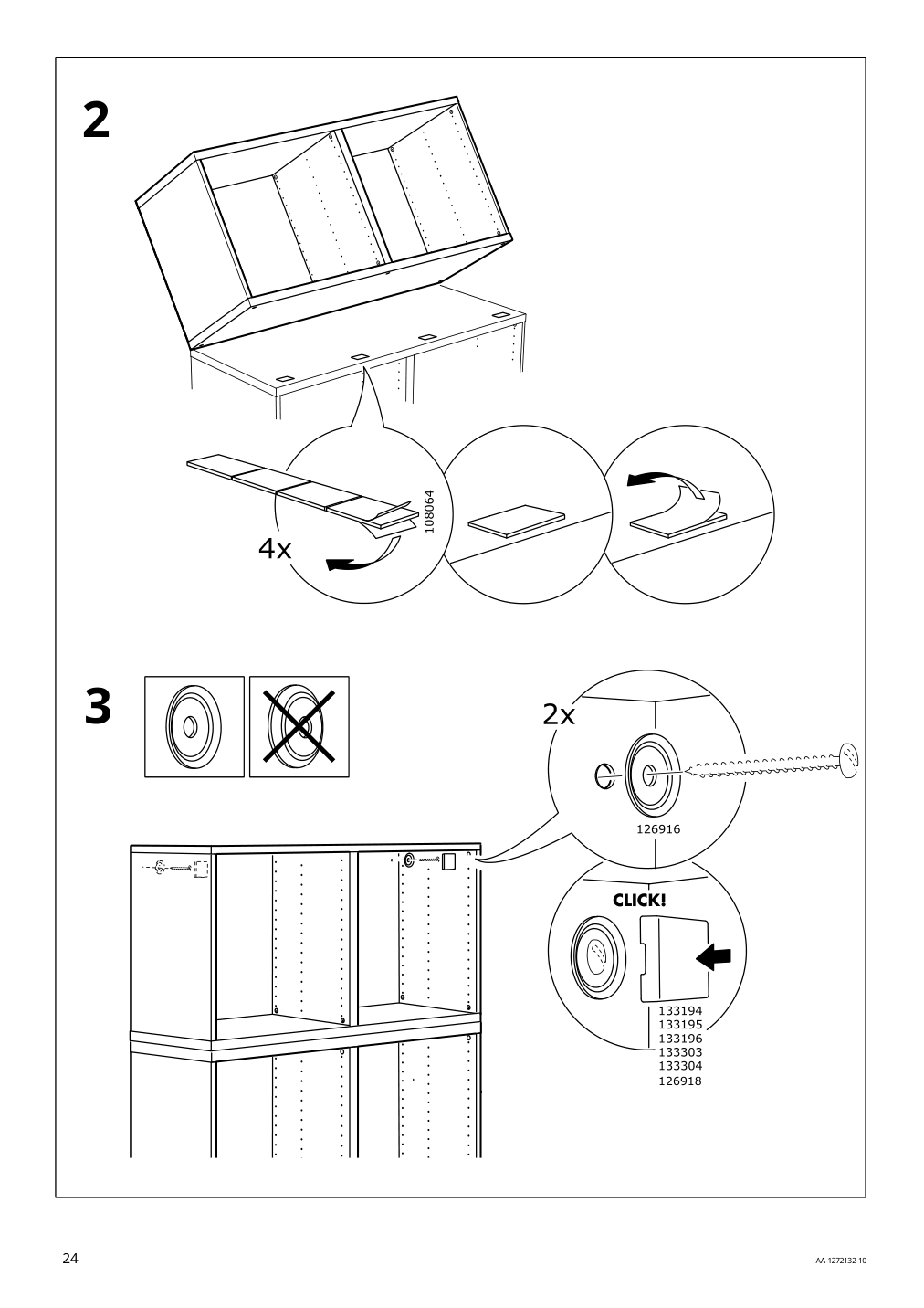 Assembly instructions for IKEA Besta frame black brown | Page 24 - IKEA BESTÅ storage combination with doors 892.078.13