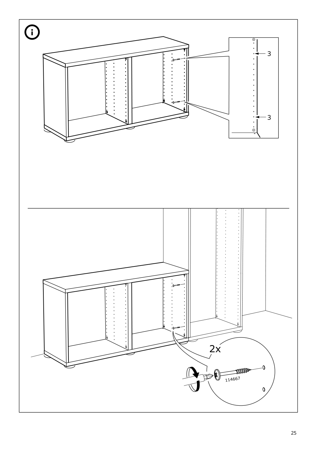 Assembly instructions for IKEA Besta frame black brown | Page 25 - IKEA BESTÅ storage combination w doors/drawers 194.360.40