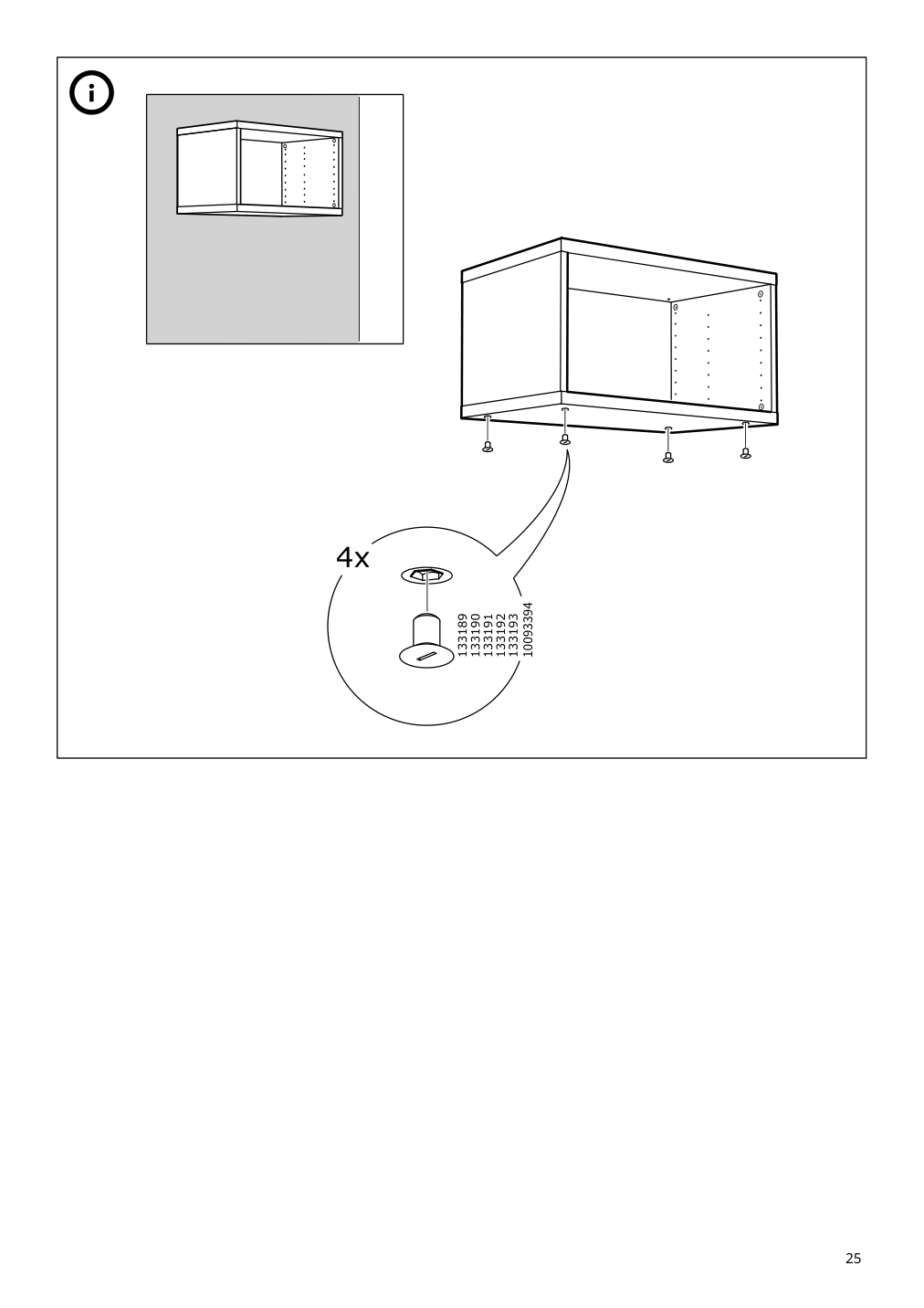 Assembly instructions for IKEA Besta frame walnut effect light gray | Page 25 - IKEA BESTÅ frame 302.473.78