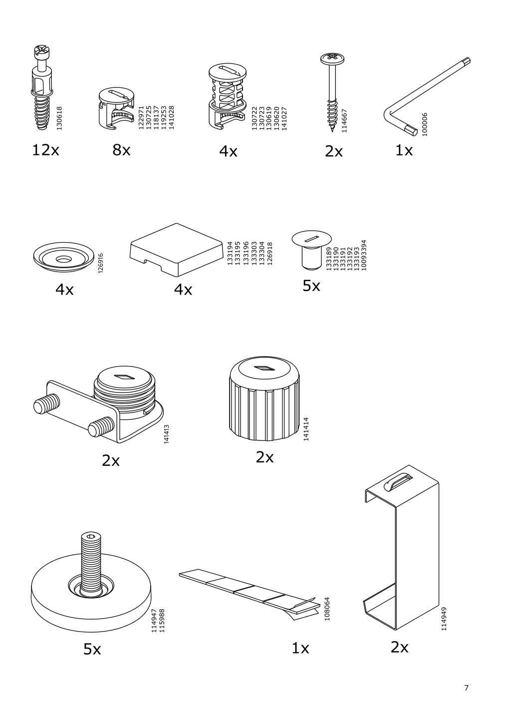 Assembly instructions for IKEA Besta frame walnut effect light gray | Page 7 - IKEA BESTÅ storage combination w doors/drawers 593.992.10