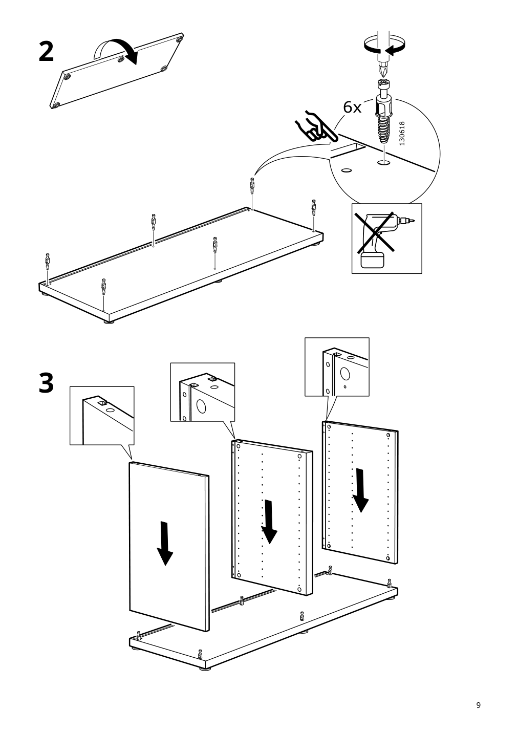 Assembly instructions for IKEA Besta frame walnut effect light gray | Page 9 - IKEA BESTÅ shelf unit with doors 390.476.19