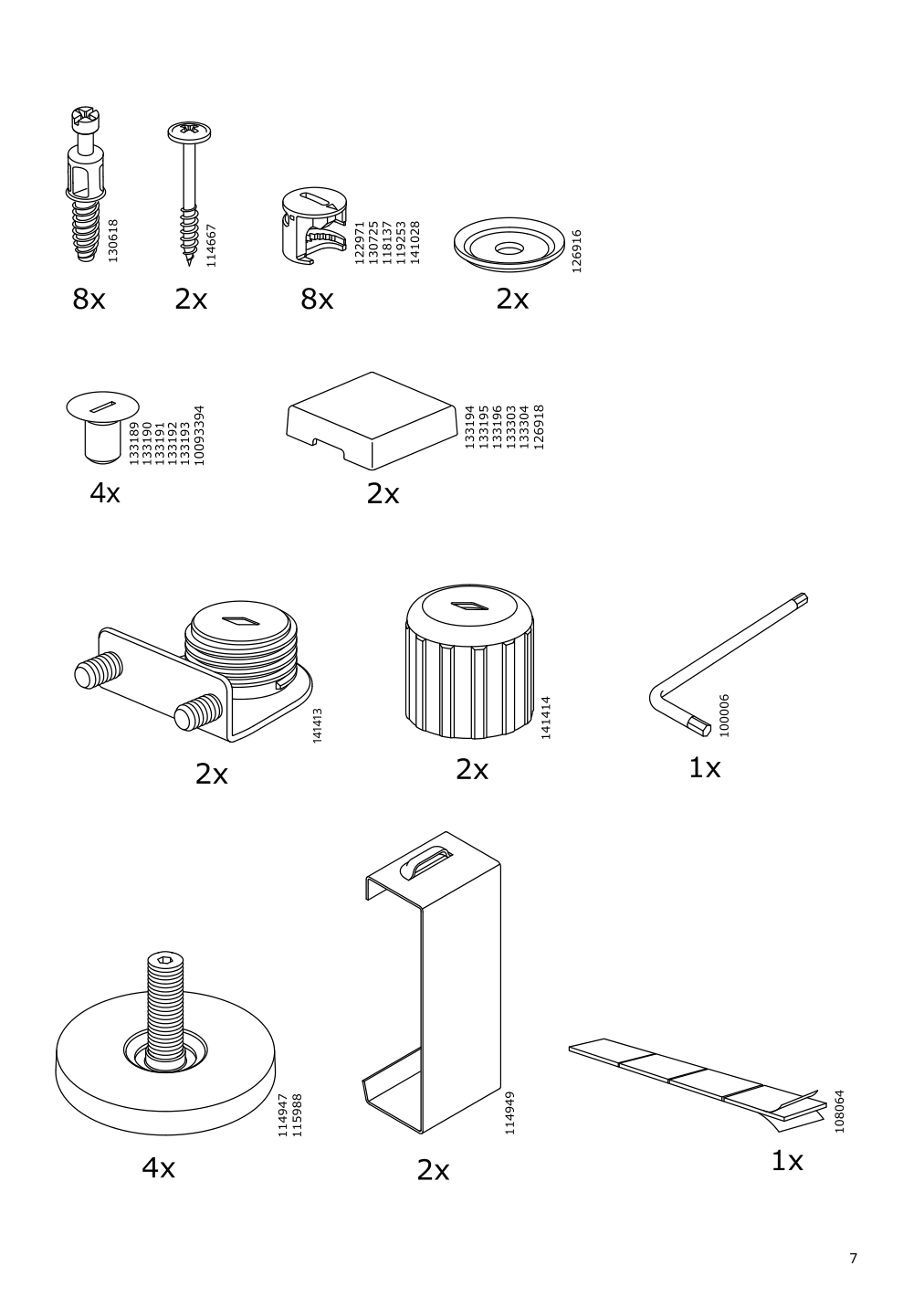 Assembly instructions for IKEA Besta frame white | Page 7 - IKEA BESTÅ storage combination w doors/drawers 394.406.54