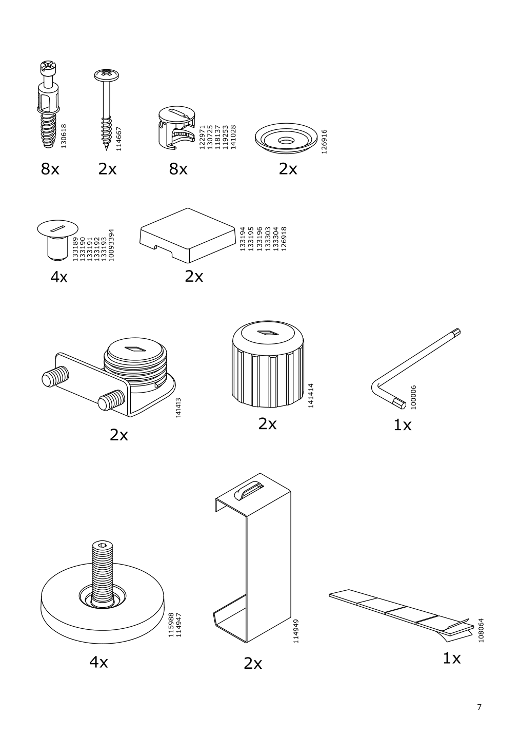 Assembly instructions for IKEA Besta frame white | Page 7 - IKEA BESTÅ storage combination with drawers 093.251.08