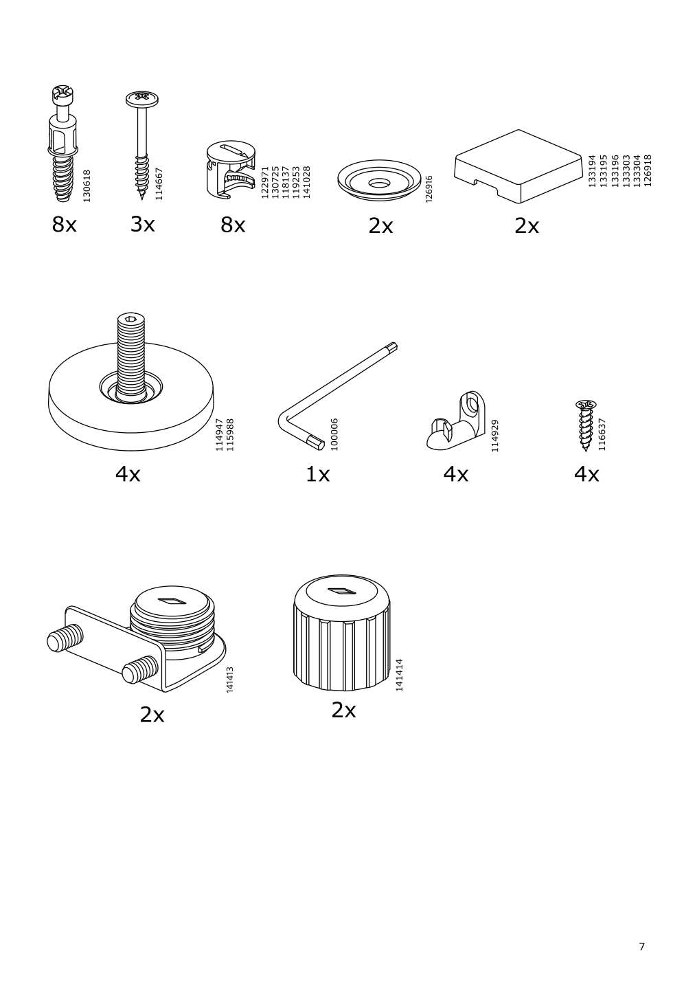 Assembly instructions for IKEA Besta frame white | Page 7 - IKEA BESTÅ TV storage combination/glass doors 295.684.12