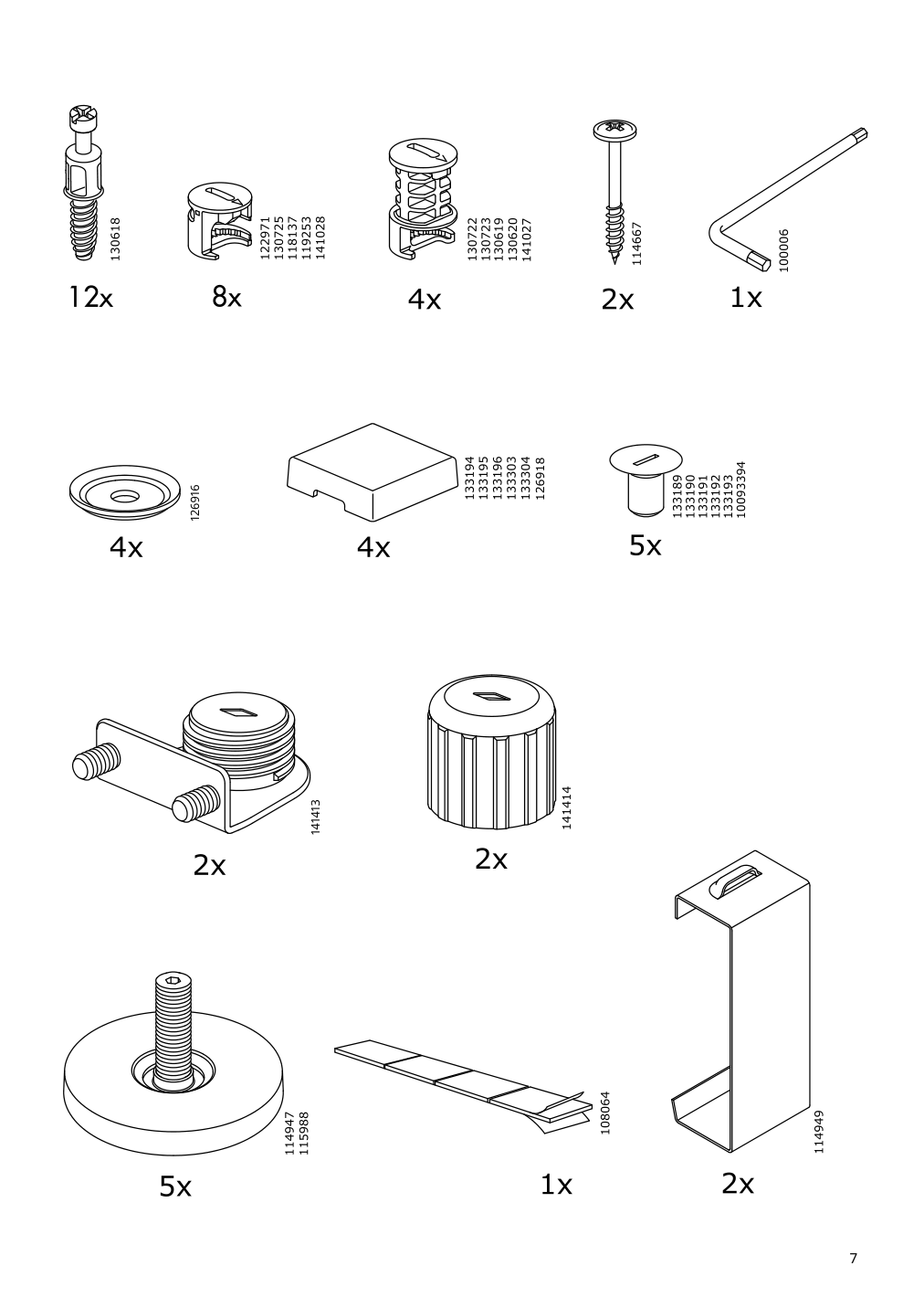 Assembly instructions for IKEA Besta frame white | Page 7 - IKEA BESTÅ storage combination w doors/drawers 293.247.73