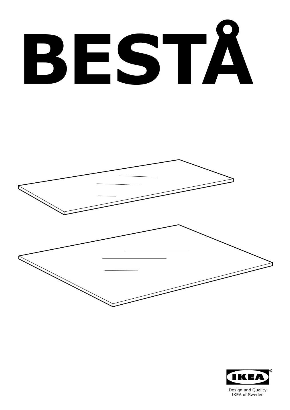 Assembly instructions for IKEA Besta glass shelf glass | Page 1 - IKEA BESTÅ TV bench with drawers 295.680.06