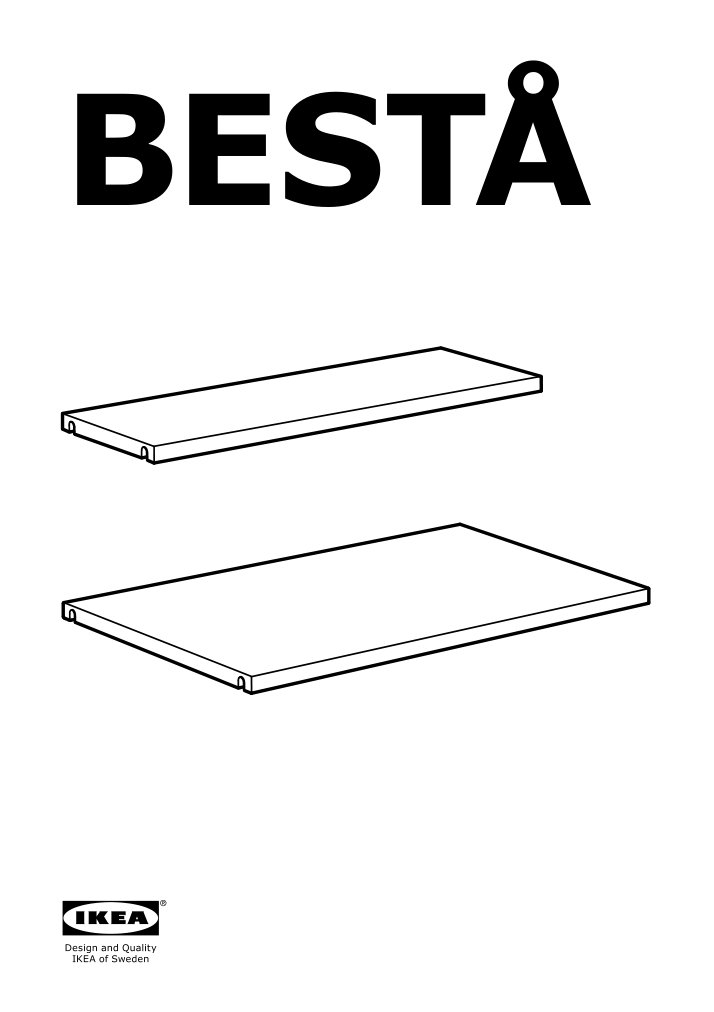 Assembly instructions for IKEA Besta shelf black brown | Page 1 - IKEA BESTÅ storage combination w/glass doors 790.592.62