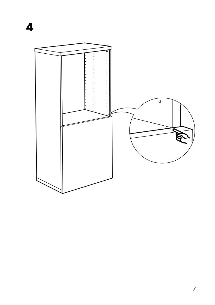 Assembly instructions for IKEA Besta shelf black brown | Page 7 - IKEA BESTÅ shelf unit with door 990.466.26