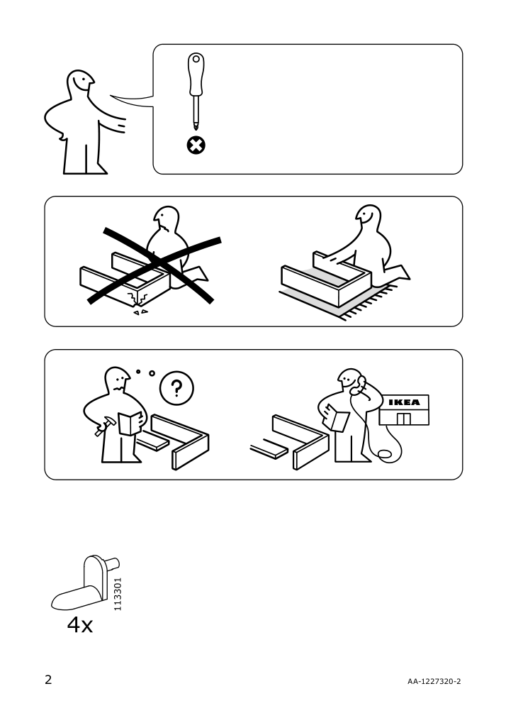 Assembly instructions for IKEA Besta shelf white | Page 2 - IKEA BESTÅ storage combination w doors/drawers 293.247.73