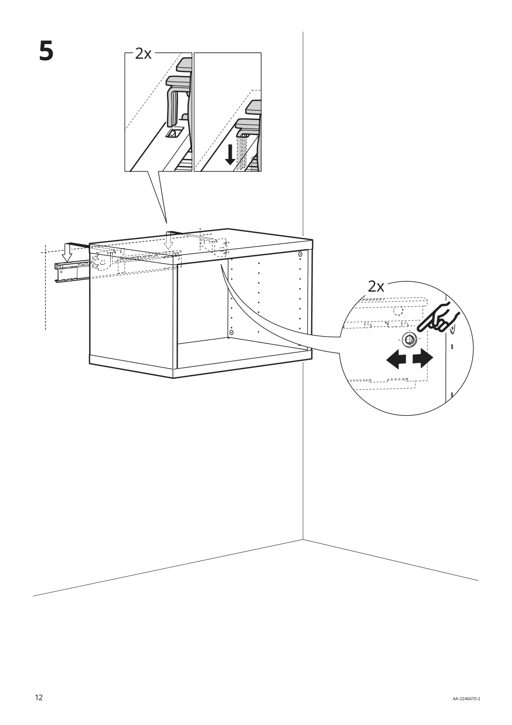 Assembly instructions for IKEA Besta suspension rail silver color | Page 12 - IKEA BESTÅ TV storage combination/glass doors 494.072.15