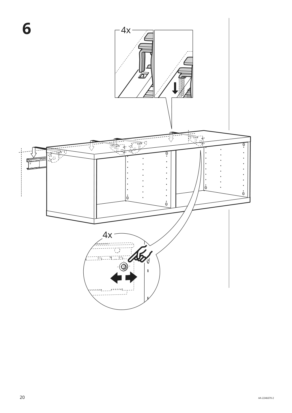 Assembly instructions for IKEA Besta suspension rail silver color | Page 20 - IKEA BESTÅ wall-mounted cabinet combination 994.292.72