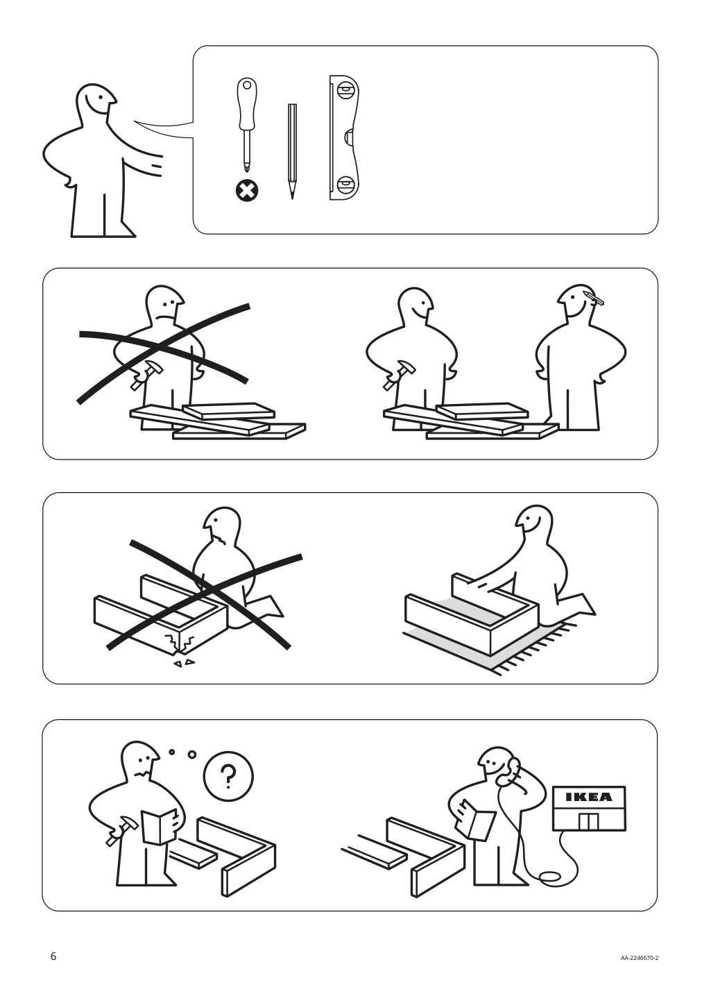 Assembly instructions for IKEA Besta suspension rail silver color | Page 6 - IKEA BESTÅ / LACK TV storage combination 893.987.37