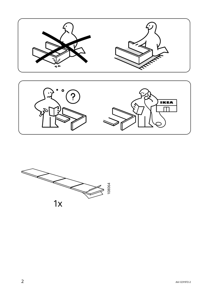 Assembly instructions for IKEA Besta top panel for tv glass white light green | Page 2 - IKEA BESTÅ top panel for TV 505.407.65