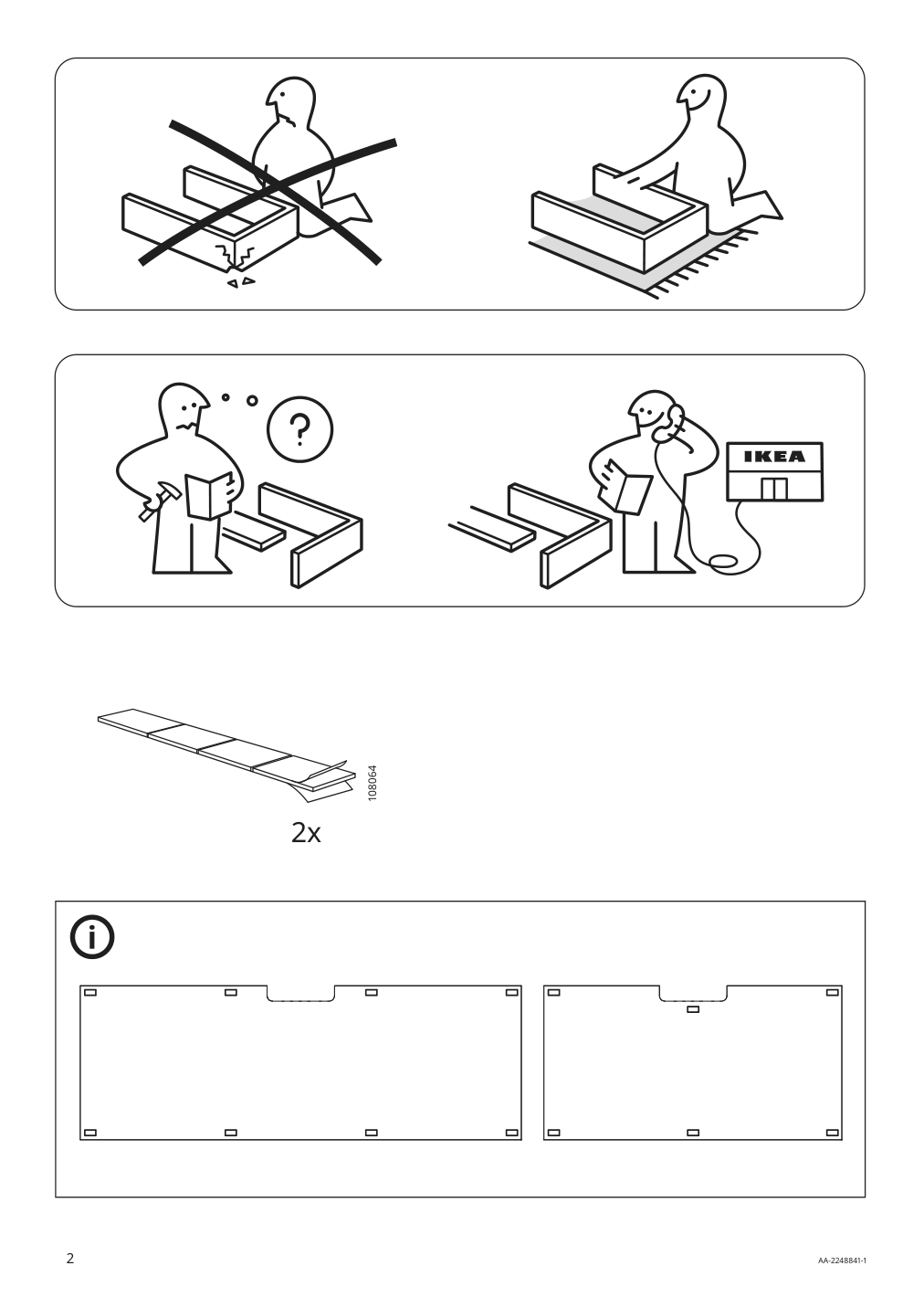 Assembly instructions for IKEA Besta top panel for tv oak veneer | Page 2 - IKEA BESTÅ top panel for TV 804.963.65