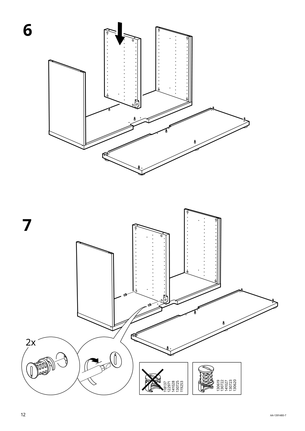 Assembly instructions for IKEA Besta tv unit black brown | Page 12 - IKEA BESTÅ TV bench with doors and drawers 194.359.36