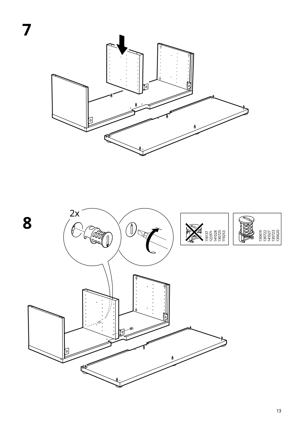 Assembly instructions for IKEA Besta tv unit black brown | Page 13 - IKEA BESTÅ TV storage combination/glass doors 895.693.57