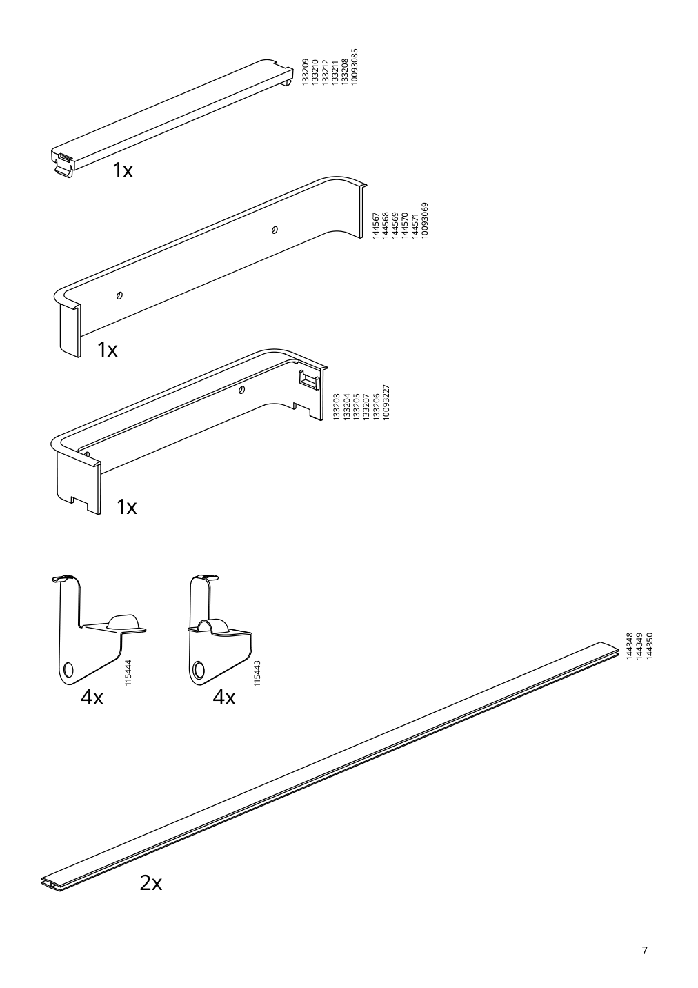 Assembly instructions for IKEA Besta tv unit black brown | Page 7 - IKEA BESTÅ TV storage combination/glass doors 195.682.57