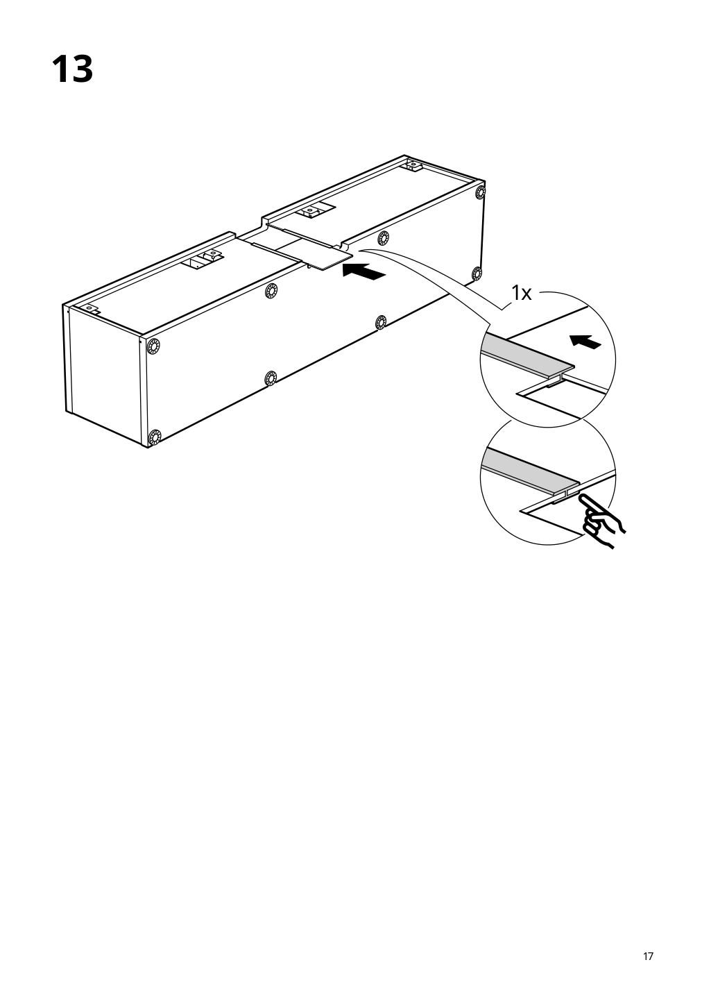 Assembly instructions for IKEA Besta tv unit black brown | Page 17 - IKEA BESTÅ TV storage combination/glass doors 194.069.29