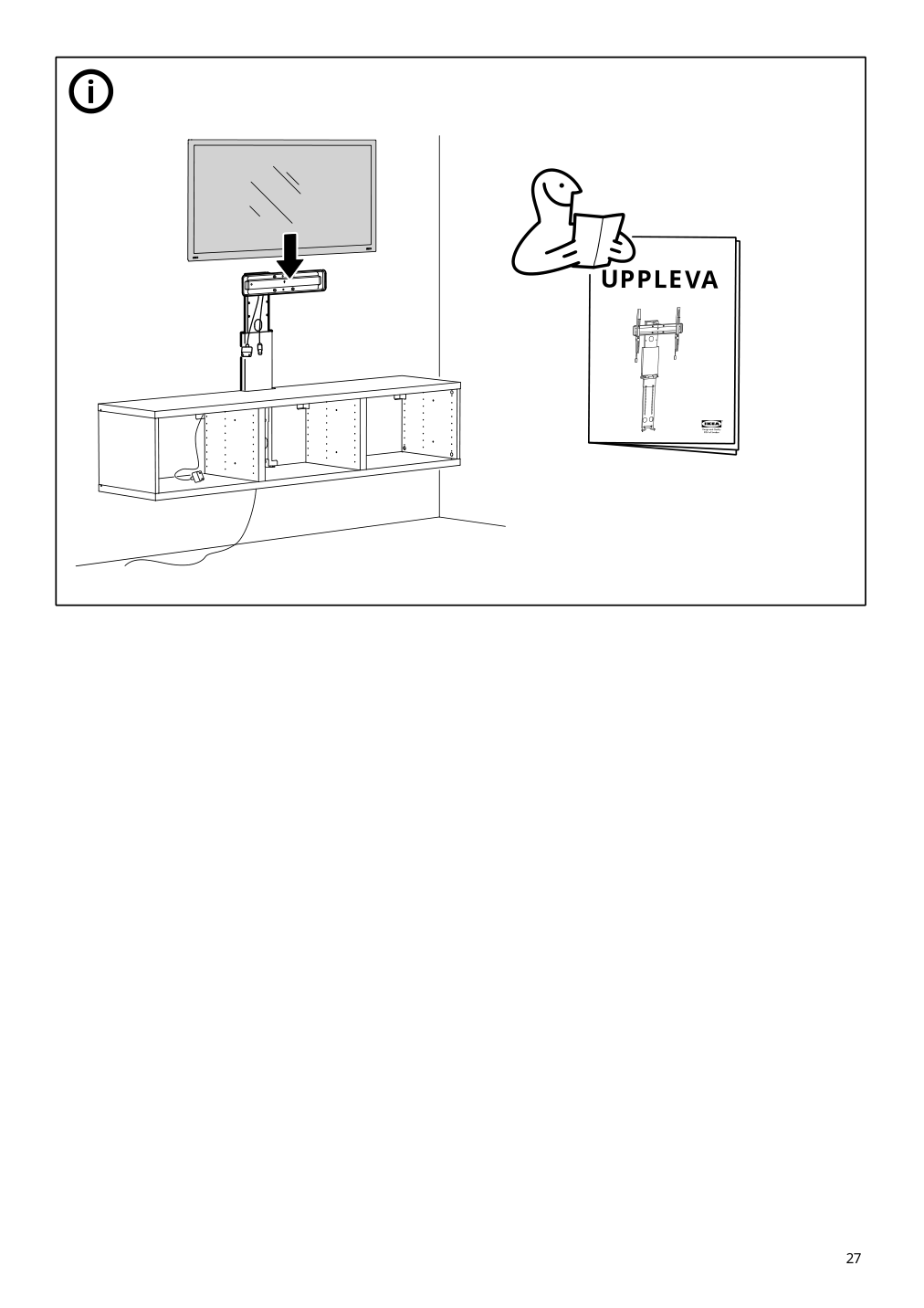 Assembly instructions for IKEA Besta tv unit black brown | Page 27 - IKEA BESTÅ TV storage combination/glass doors 795.687.92