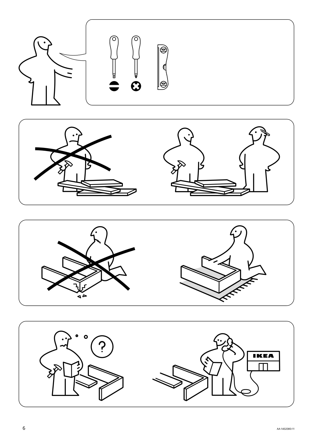 Assembly instructions for IKEA Besta tv unit black brown | Page 6 - IKEA BESTÅ TV unit with drawers and door 694.358.92