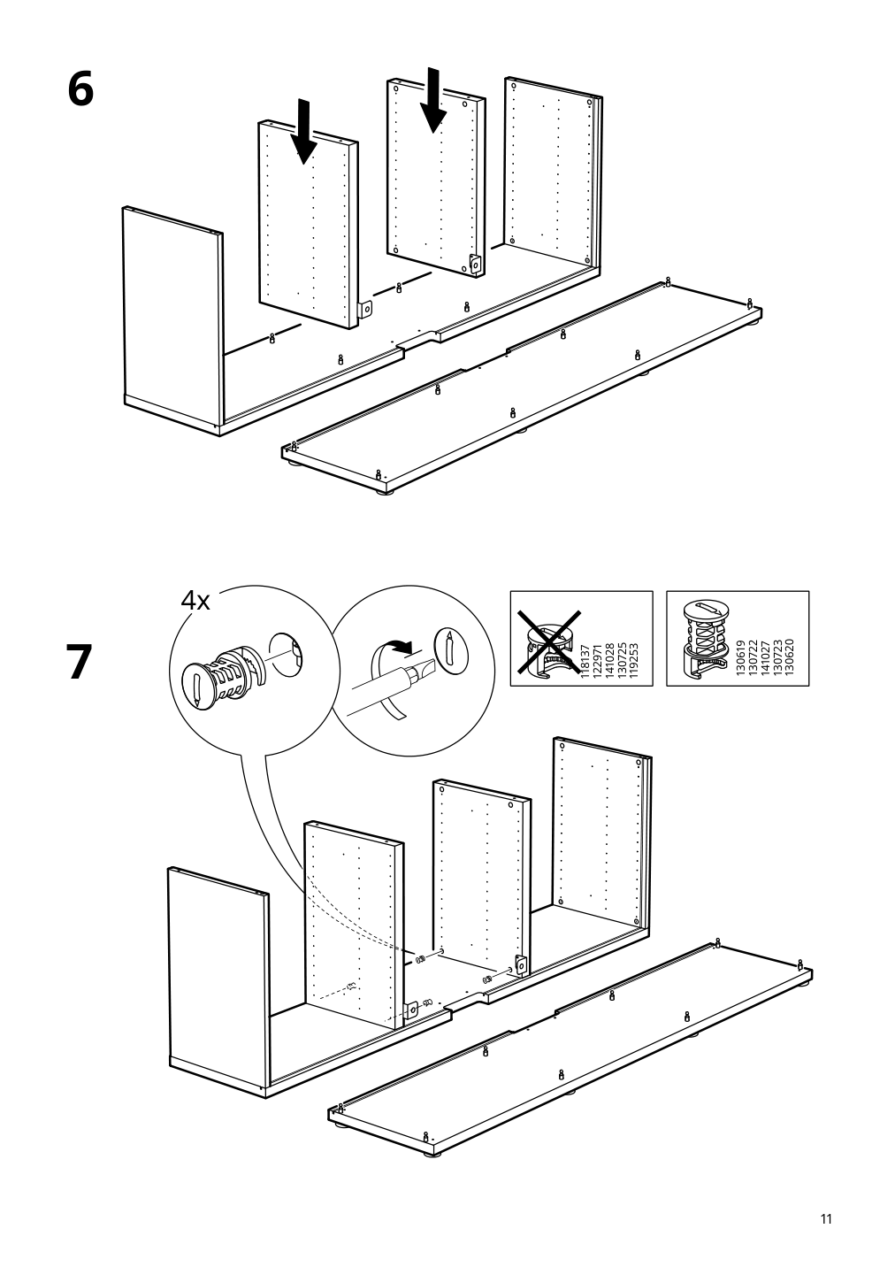 Assembly instructions for IKEA Besta tv unit white | Page 11 - IKEA BESTÅ TV storage combination/glass doors 995.688.85